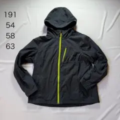 ブラック ナイロンジャケット Lサイズ フード付き