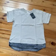 専用です♡新品タグ付き RAD CHAP 裾デニムレイアードTシャツ 150のサムネイル
