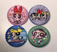 パワーパフ ガールズ 刺繍缶バッジビスケット 　セット　バラ売り可