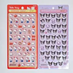サンリオ ボンボンドロップシール mini ハローキティ 赤 クロミ