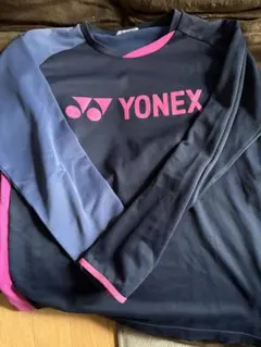 YONEX 長袖ウェア ネイビー/ピンク Mサイズ
