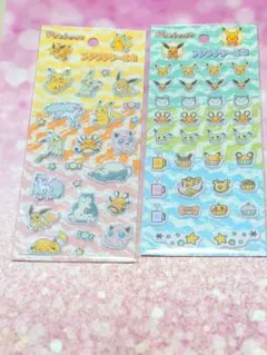 ポケモン♡プチプチシール３♡２種類２枚セット♡新品未使用未開封♡