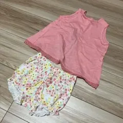 H&M ベビー　トップス＆ショートパンツセット
