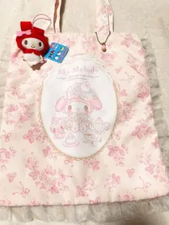 【マイメロ】マイメロディ白いちごのティータイムトートバッグ【人気商品】