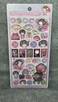 ボンボンドロップシール　和柄　舞妓さん