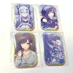 プロセカ 宵崎奏 朝比奈まふゆ 東雲絵名 スクエア缶バッジ4点セット Iなんです