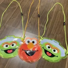 新品未使用！セサミストリート 透明ポーチ 3個セット　ユニバーサル