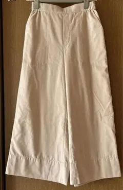 レプシム ベージュ ワイドパンツ ゴムウエスト