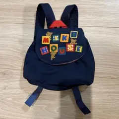ミキハウスベア リュック 紺 ネイビー ベビー