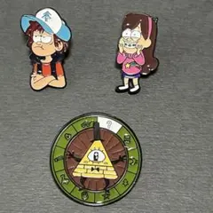 Gravity Falls ピンバッジ 3点セット セールのサムネイル