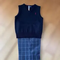 EAST BOY ベストとチェックパンツセット 110