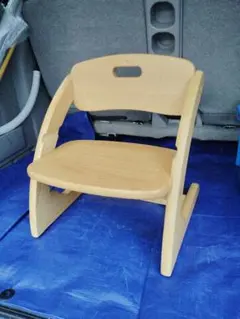 大和屋 Buono ブォーノ 木製キッズチェア【難あり】