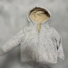 UNIQLO グレー 裏ボア　パーカー　110 子供