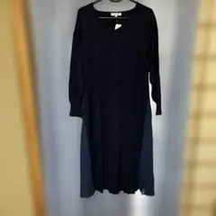 ●グローバルワーク サイドプリーツAラインワンピース