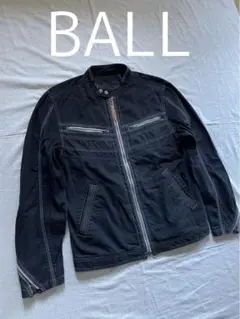 BALL シングルライダース　黒　特殊加工　イタリア製　archive y2k