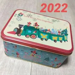 ディズニー　リルリンリン クッキー缶　空缶　ミッキー　2022 X'mas