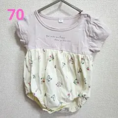 バースデイ 花柄ロンパース サイズ70