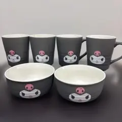 Skater Kuromi クロミ　湯呑み　マグカップ　ボウル　6つセット