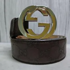 希少✨グッチ ベルト GGスプリーム インターロッキング ハート 