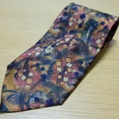 S.GATTI 総柄 ネクタイ シルク アートネクタイ デザイン 個性的