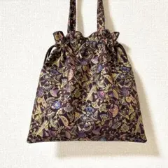 [Z053] Mini Zudabag ペルシャ模様 ミニ巾着トートバッグ