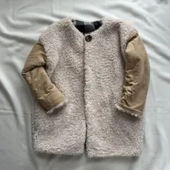 ベージュ ボアジャケット 110cm~