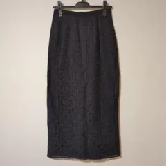 レース ロングタイトスカート ブラック Apart byのサムネイル