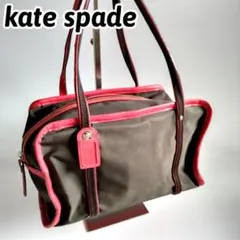 ケイトスペード　ハンドバッグ　トートバッグ　ダークブラウン　ボストン　レディース
