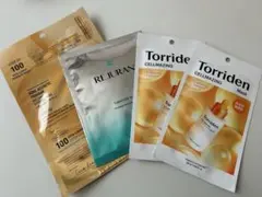 【新品・未使用】シートマスク3種（VT,REJURAN,Torriden)