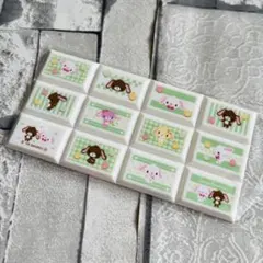 シュガーバニーズチョコブロックシール サンリオキャラクターズしろうさくろうさ