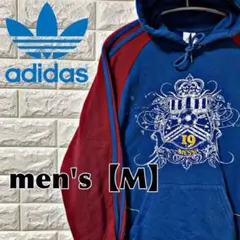 P48【adidas】メッシ　パーカー【メンズM】