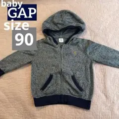 baby GAP ニットジップパーカー90㎝ クマ刺繍　美品⭐︎
