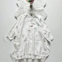 MaxMara*マックスマーラ　リネン100%　襟付きブラウス　イタリア製 40のサムネイル