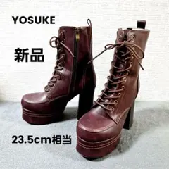 【 新品 完売品 】YOSUKE レースアップブーツ M（23.5cm相当）