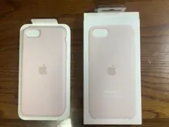 【純正】Apple iPhone SE用シリコンケース ピンク