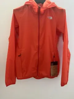 【新品タグ付き】THE NORTH FACEフード付きジャケット オレンジ軽量