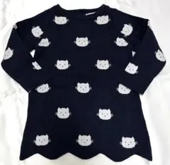 ジャカディ jacadi ワンピース　猫総柄 12M