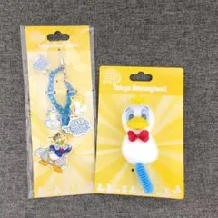 東京ディズニーランド パルパルーザ ドナルドダック ストラップ＆リングセット