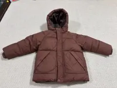 【ZARA】ブラウン ダウンコート フード付き