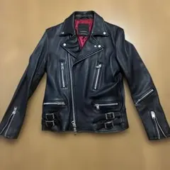 JACKROSE ブラックレザー ダブルライダースジャケット サイズ4