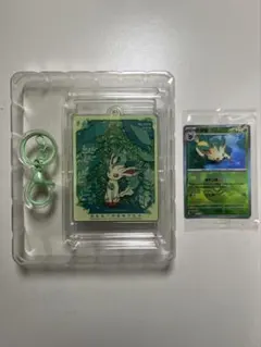 ポケカ中国限定 キーホルダー ニンフィア モンスターボールミラー