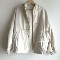 値下げ不可　tiptop ビッグシルエットマウンテンパーカー　アイボリー