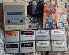 SFC(スーファミ)本体とソフト８本セット【動作確認済み】【直ぐ遊べるセット】