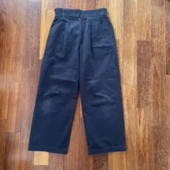 ネイビー☆ワイドパンツ　Samansa Mos2 レディースSサイズ　綿100%
