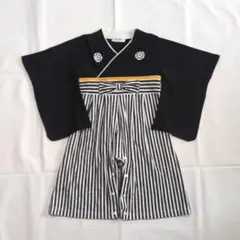 袴ロンパース　黒　90cm