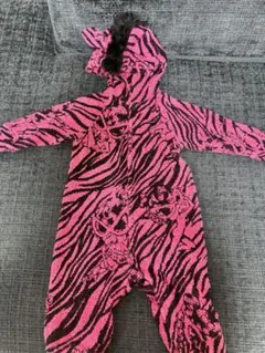 ヒスミニ　フリースロンパース　FREE（80）