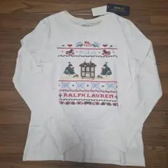 Polo Ralph Lauren 刺繍長袖ロンT 150cm　ホリデー