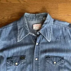 70s wrangler 白タグ 27MW western shirt usa製