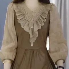 レースロングワンピース 夏秋コーデ デートに最適 お洒落女子会4XLまで対応