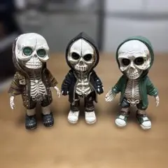 ストリート スカル フィギュア/置物 3体セット